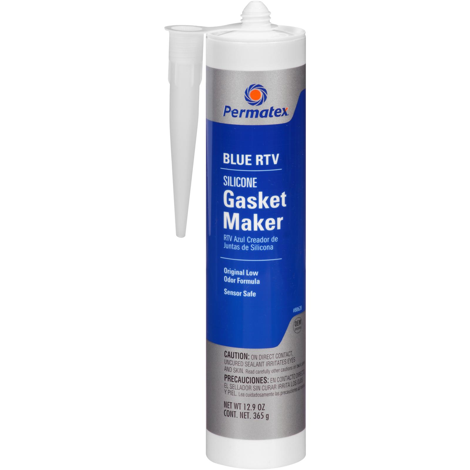 Permatex 80628 Permatex SensorSafe Blue RTV Silicone Gasket Maker