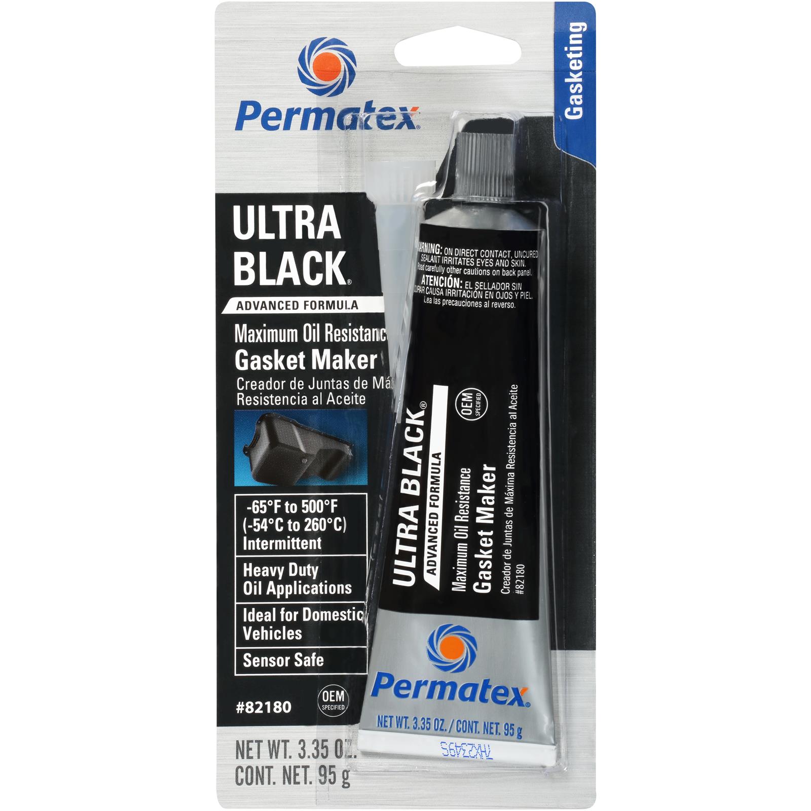 Permatex joint Noir d'étanchéité résistant a l'huile 80ml Suppra Black