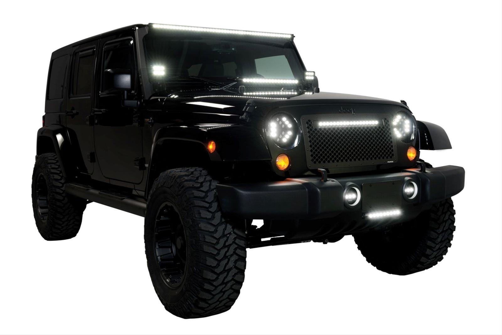 Putco 97-06 Jeep Wrangler TJ - Luminix High Power LED HeadLights - 1 (Pair) - 12000LM