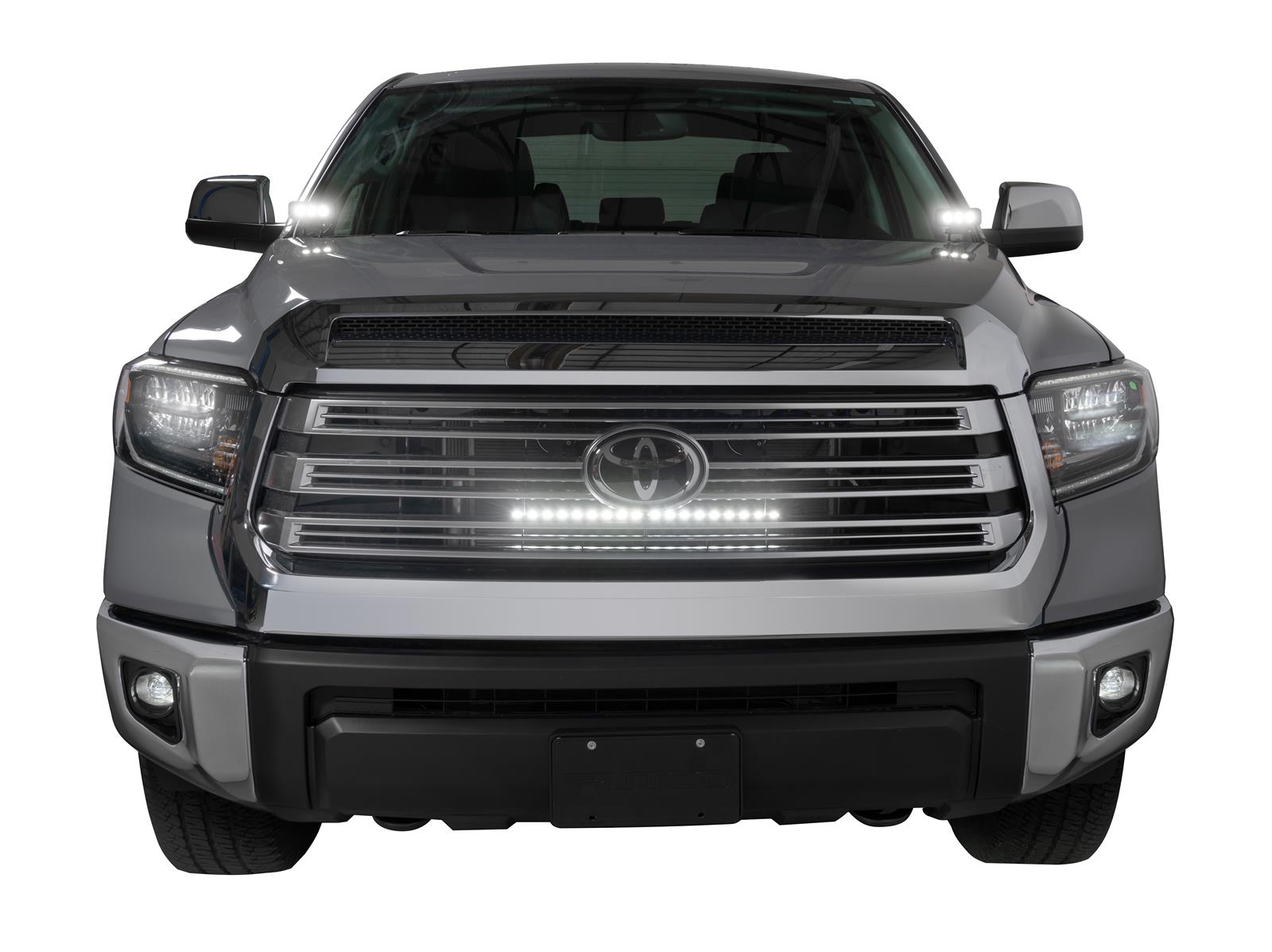 Putco Luminix Grille Mount Brackets for 2014-2021 TUNDRA - 2206 Bracket, Mount, Stainless Steel, Black Texture Powdercoated, For Luminix/Luminix Edge 20 in. Light Bar, Toyota, Pair thumbnail 2