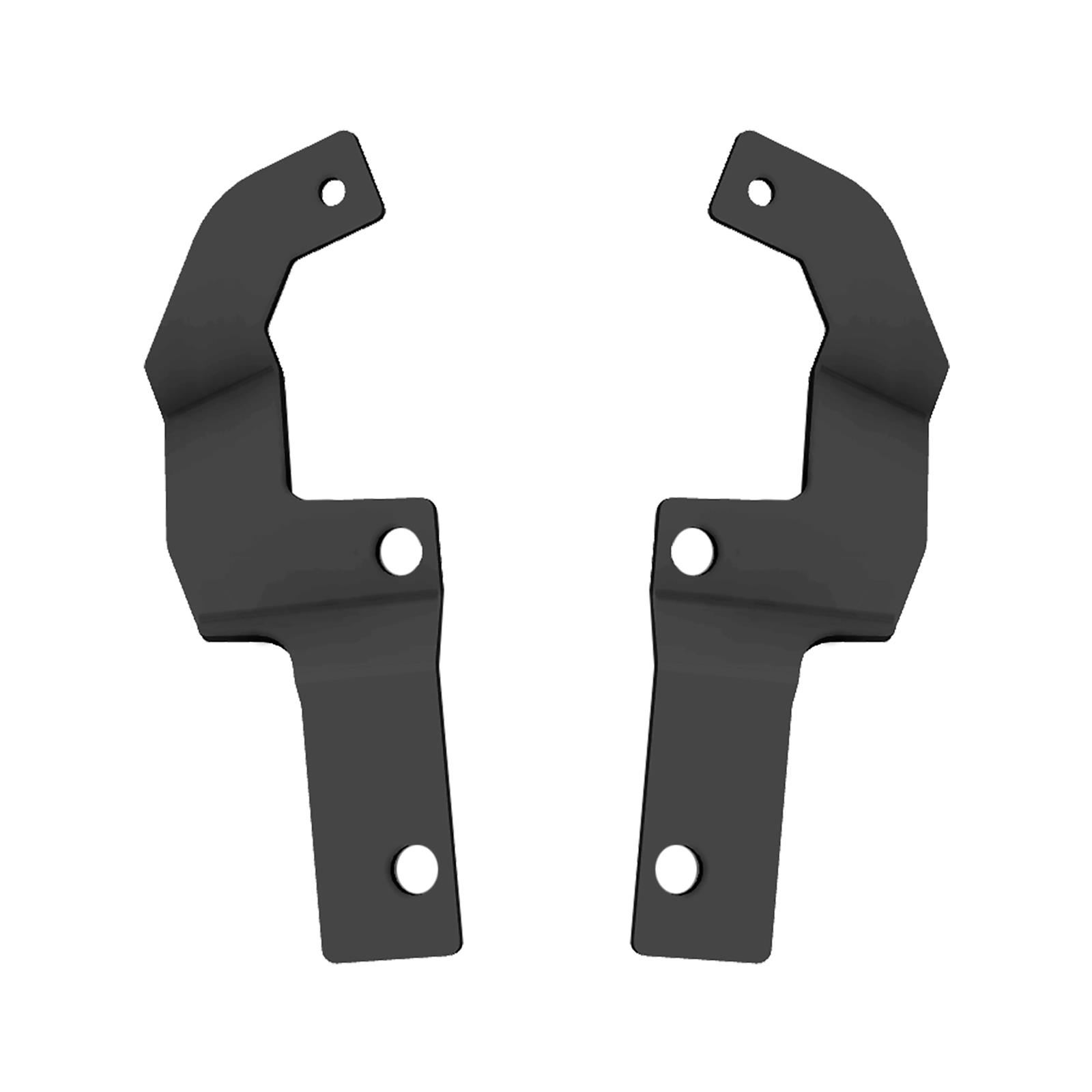 Putco Luminix Hood-Mount Brackets for 2007-2021 FRONTIER - 2208 Mount Bracket, Hood Mount, Stainless Steel, Black Texture Powdercoated, For Mini Block Lamp, Nissan, Pair