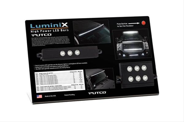 Putco Daytime Running Light Components 230100D LUMINIX HIGH POWER LED POP DISPLAY