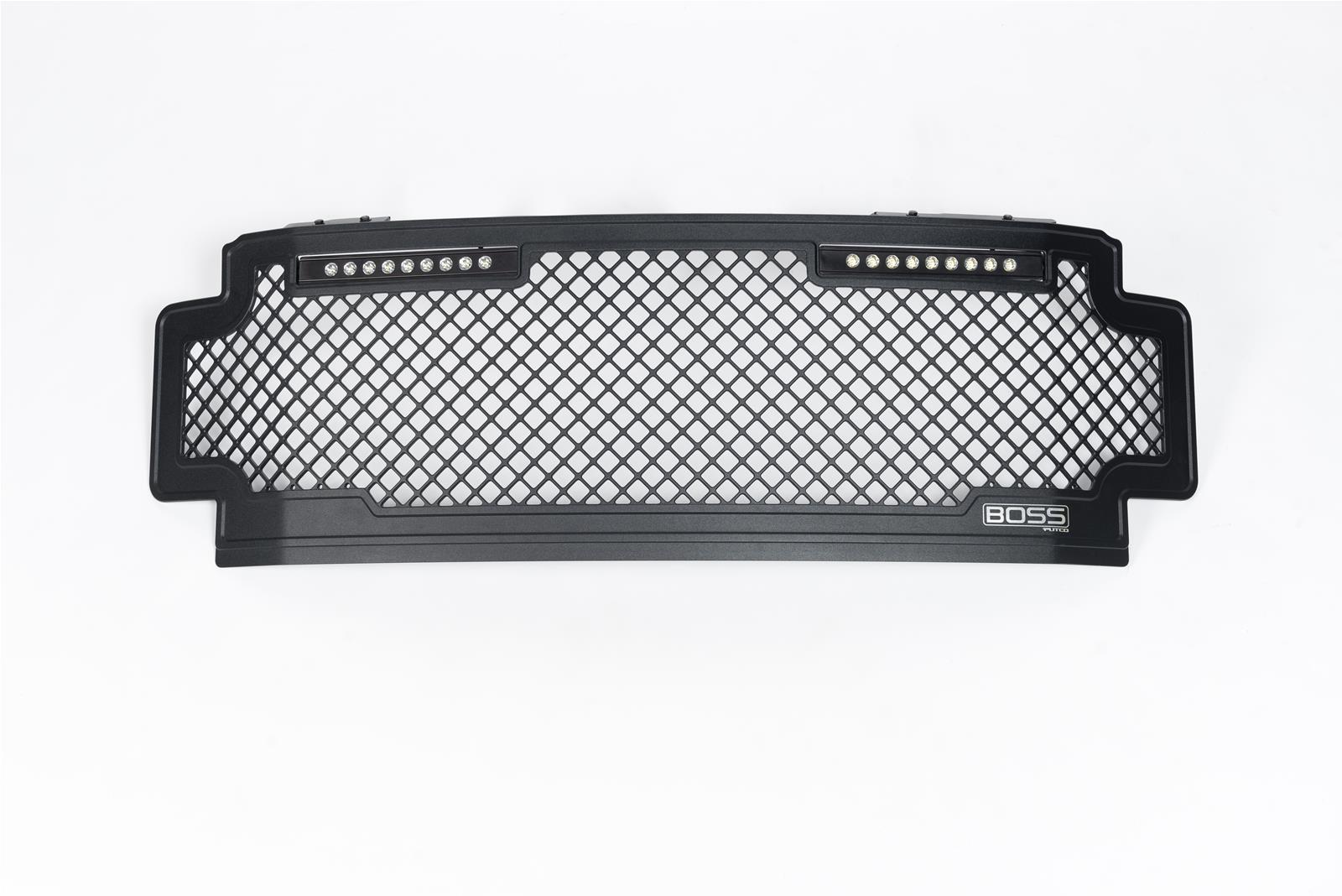 Putco 15-17 Ford F-150 Lighted Boss Grille w/ Two 10in Luminix Light Bars (w/ Camera CutOut)