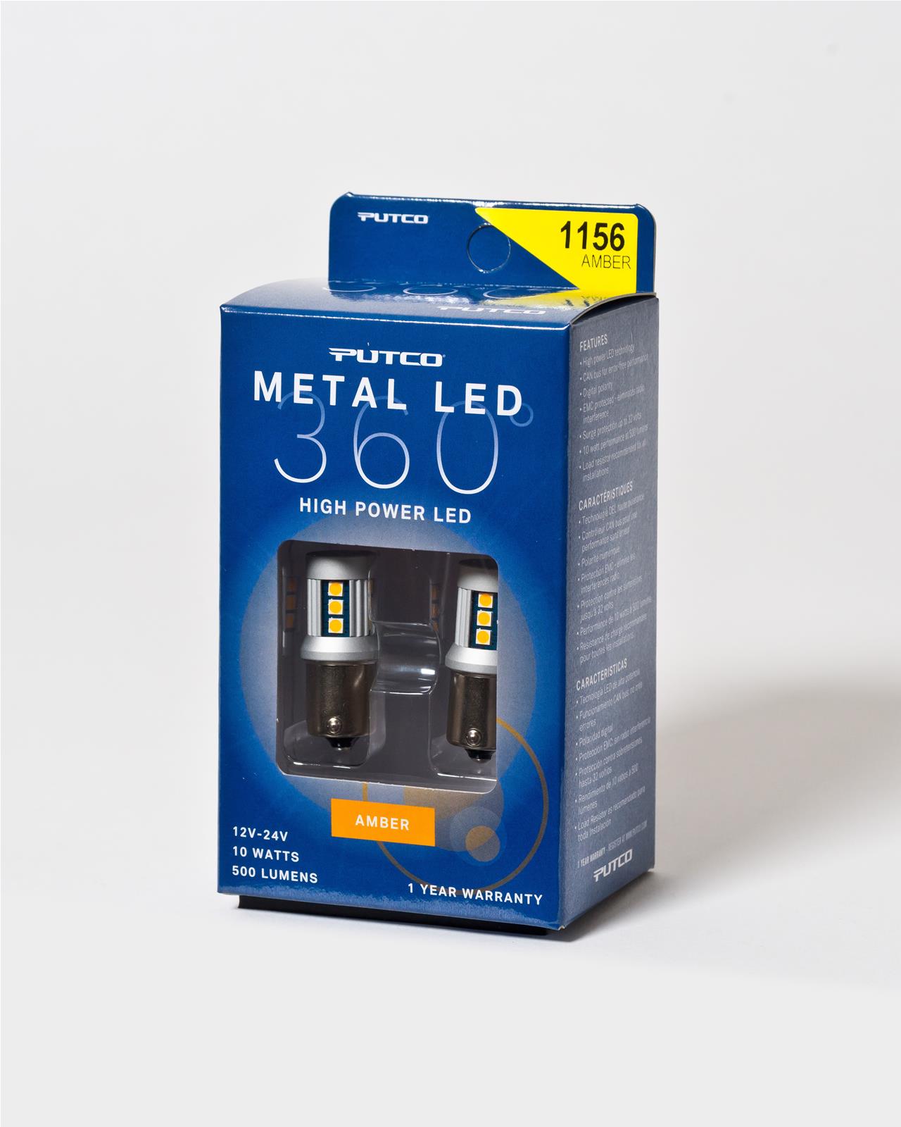 Putco 1156 - Amber Metal 360 LED thumbnail 2