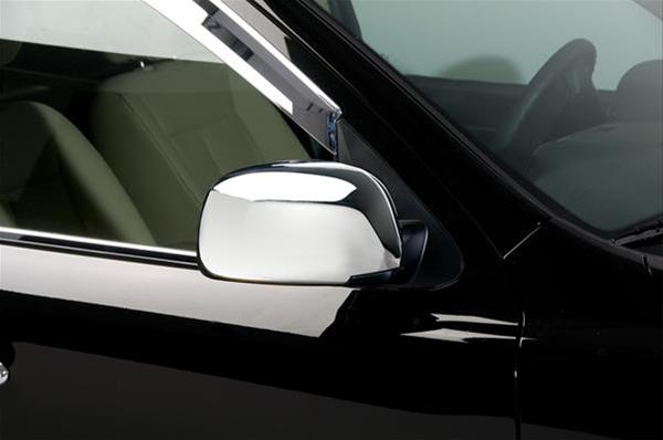 Putco Chrome Mirror Trim Covers for 2007-2012 VERACRUZ - 401782 Covers, ABS Plastic, Chrome, Installed With 3M Tape, Hyundai, Pair