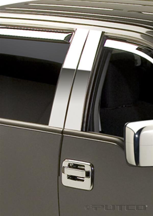 Putco 04-14 Ford F-150 Super Crew - 4pcs Black Platinum Pillar Posts Classic