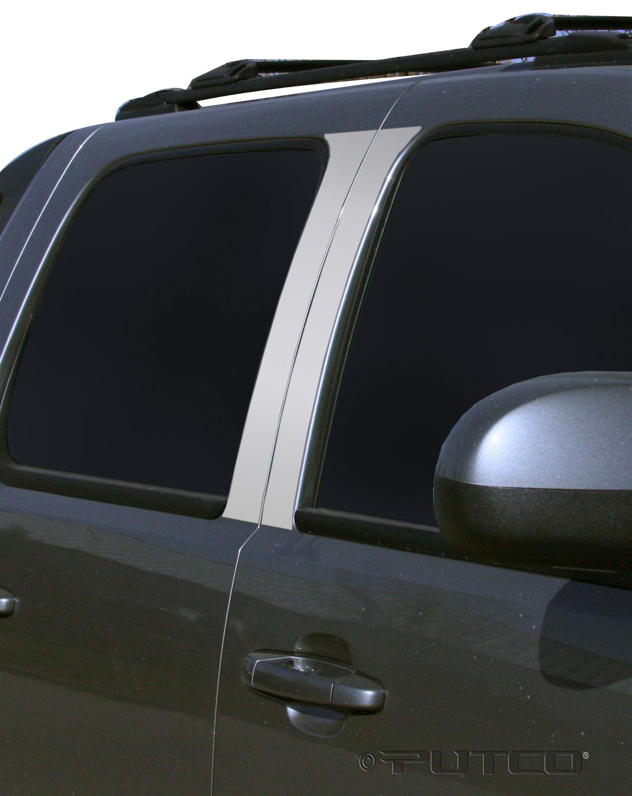 Putco 07-13 Chevy Avalanche - 4pcs Stainless Steel Pillar Posts Classic
