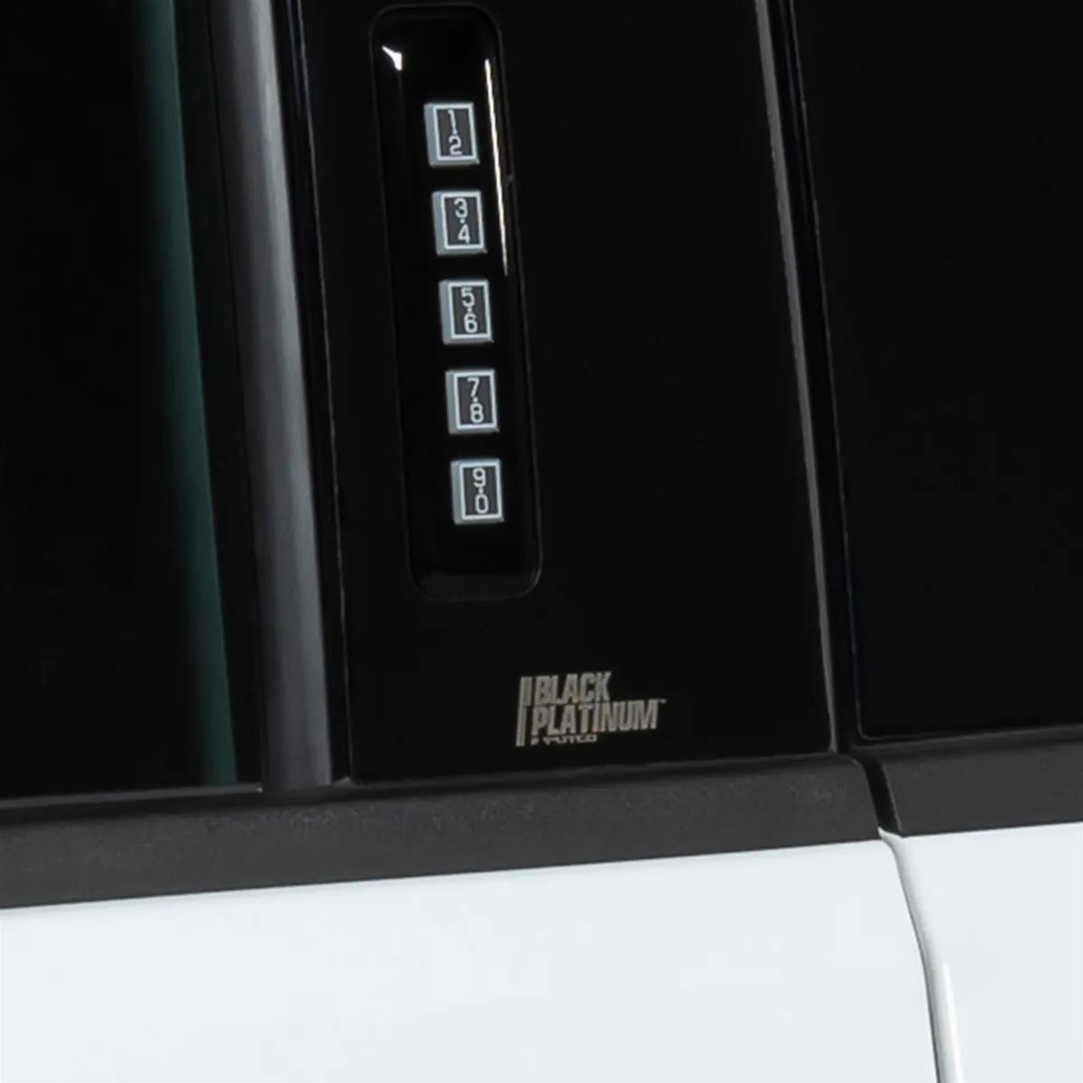 Putco Tailgate Trim 403466BP Black Platinum Accents, Ford Super Duty - Upper tailgate accent (2 Pcs). thumbnail 2
