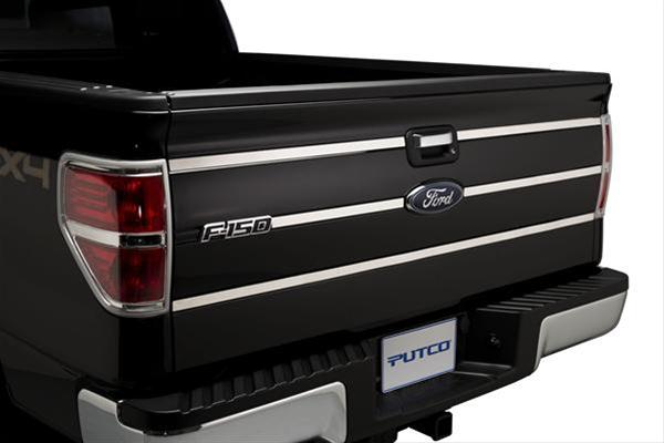 Putco 09-14 Ford F-150 - SS Tailgate Accent - 6pcs (3 Horizontal Lines) Tailgate Accents