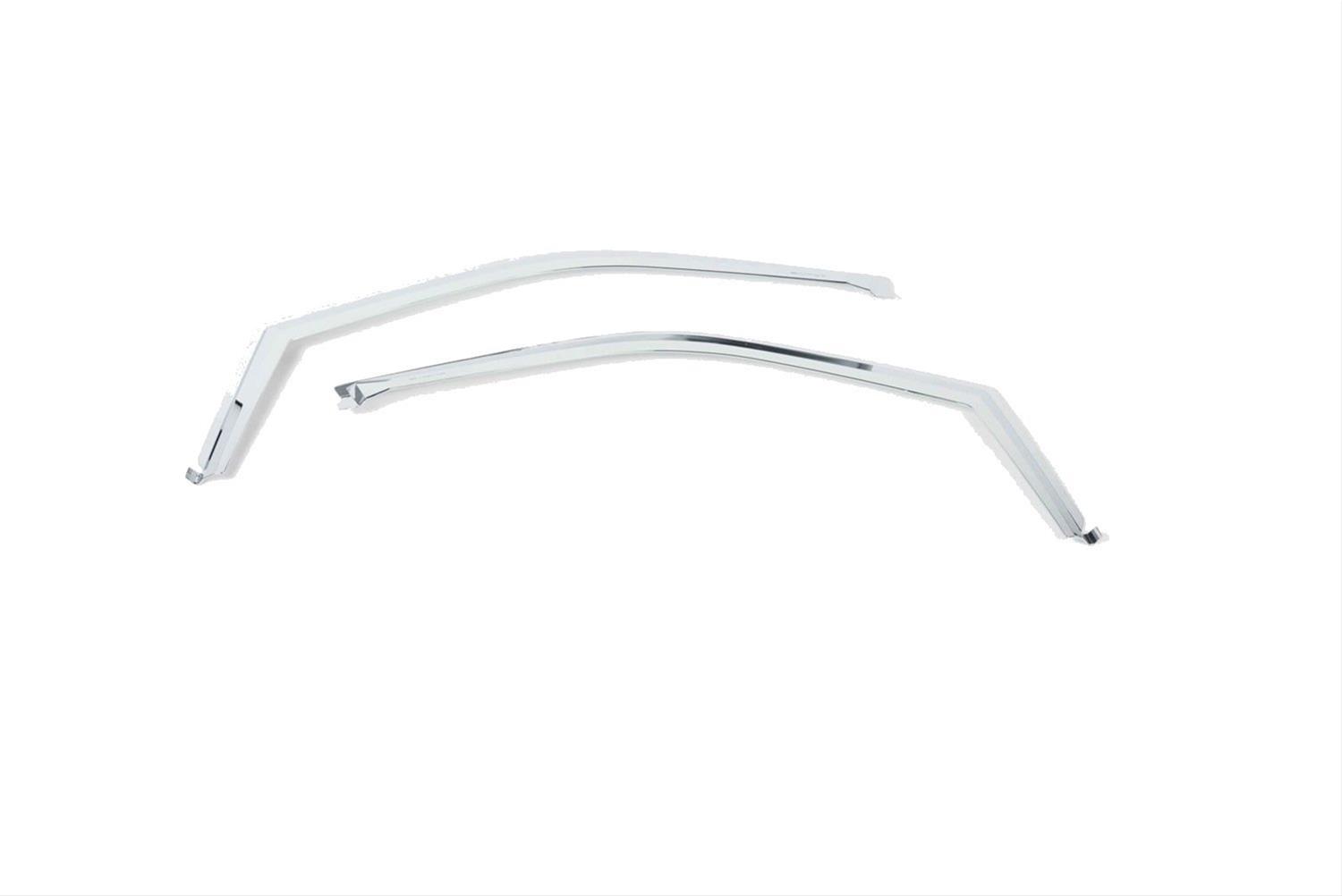 Putco 15-20 Ford F-150 - Super Crew / Super Cab / Reg Cab (Front Only) Element Chrome Window Visors thumbnail 2