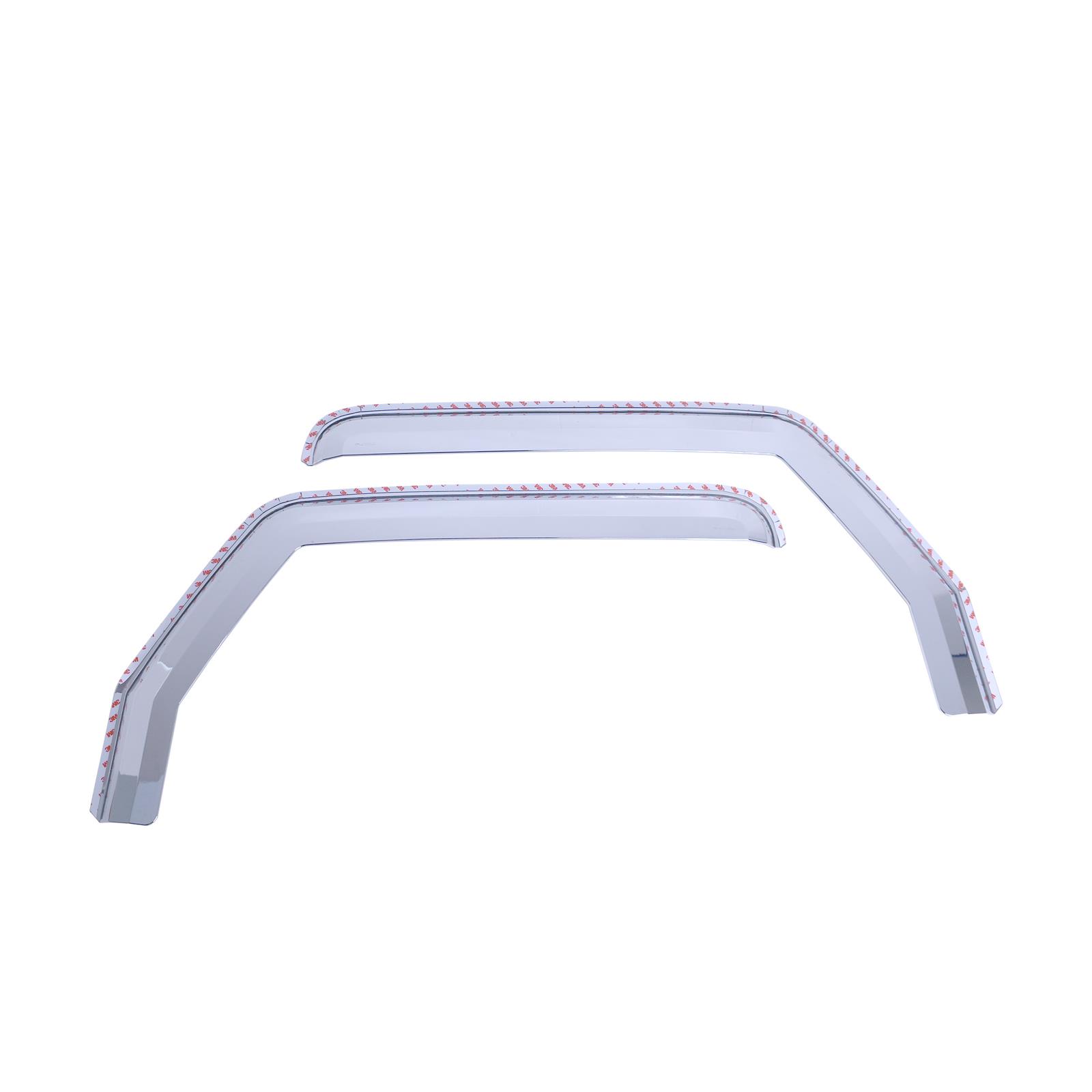 Putco 20-21 Jeep Gladiator JT/JL Element Chrome Window Visors (Front Only)