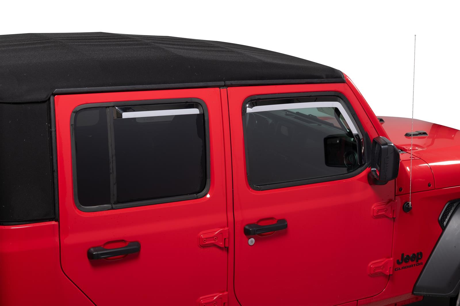 Putco 20-21 Jeep Gladiator JT/JL Element Chrome Window Visors (Front Only) thumbnail 3