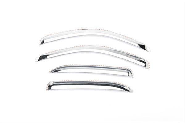 Putco 14-18 Chevy Silverado LD - 4 Door - Double Cab Element Chrome Window Visors thumbnail 2