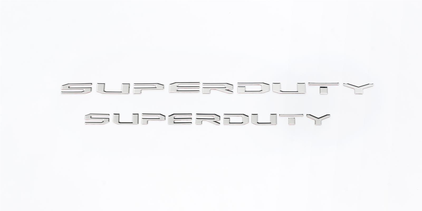 Putco 17-20 Ford SUPERDUTY Letters (Stamped/Stainless Steel) Hood/Front