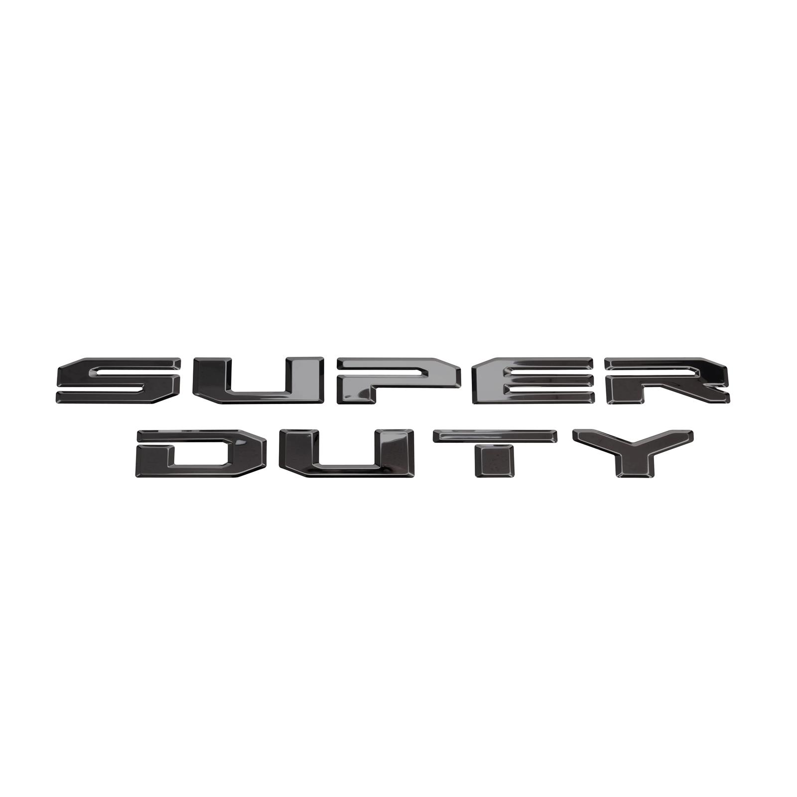 Putco 20-22 Ford Super Duty Letters Tailgate/Rear Ford Lettering Emblems (Stamped/ Black Platinum) thumbnail 2
