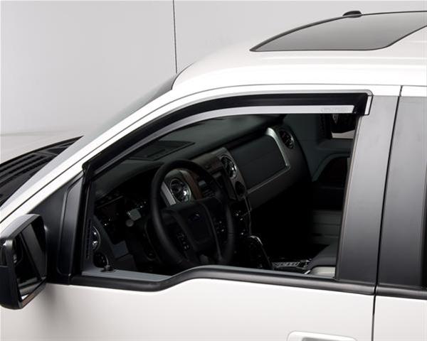 Putco 09-14 Ford F-150 Super Cab / Crew Cab - Fronts Only - Tape-On Element Tinted Window Visors thumbnail 2