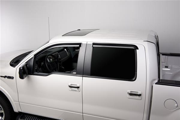 Putco 09-14 Ford F-150 Crew Cab - Tape on Application Element Tinted Window Visors thumbnail 2