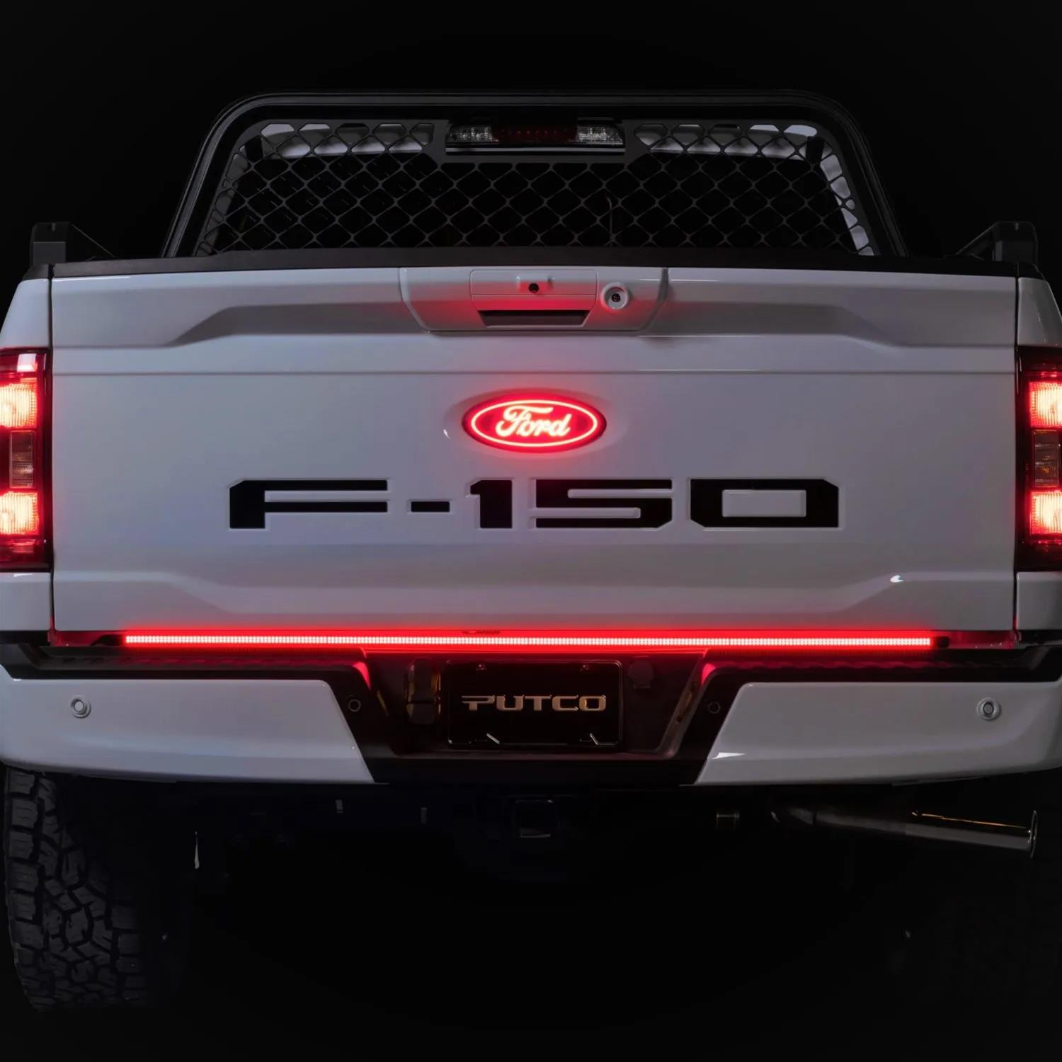 Putco 2021+ Ford F150 w/Factory LED Taillamps & OBS 60in Freedom Blade LED Tailgate Light Bar thumbnail 3