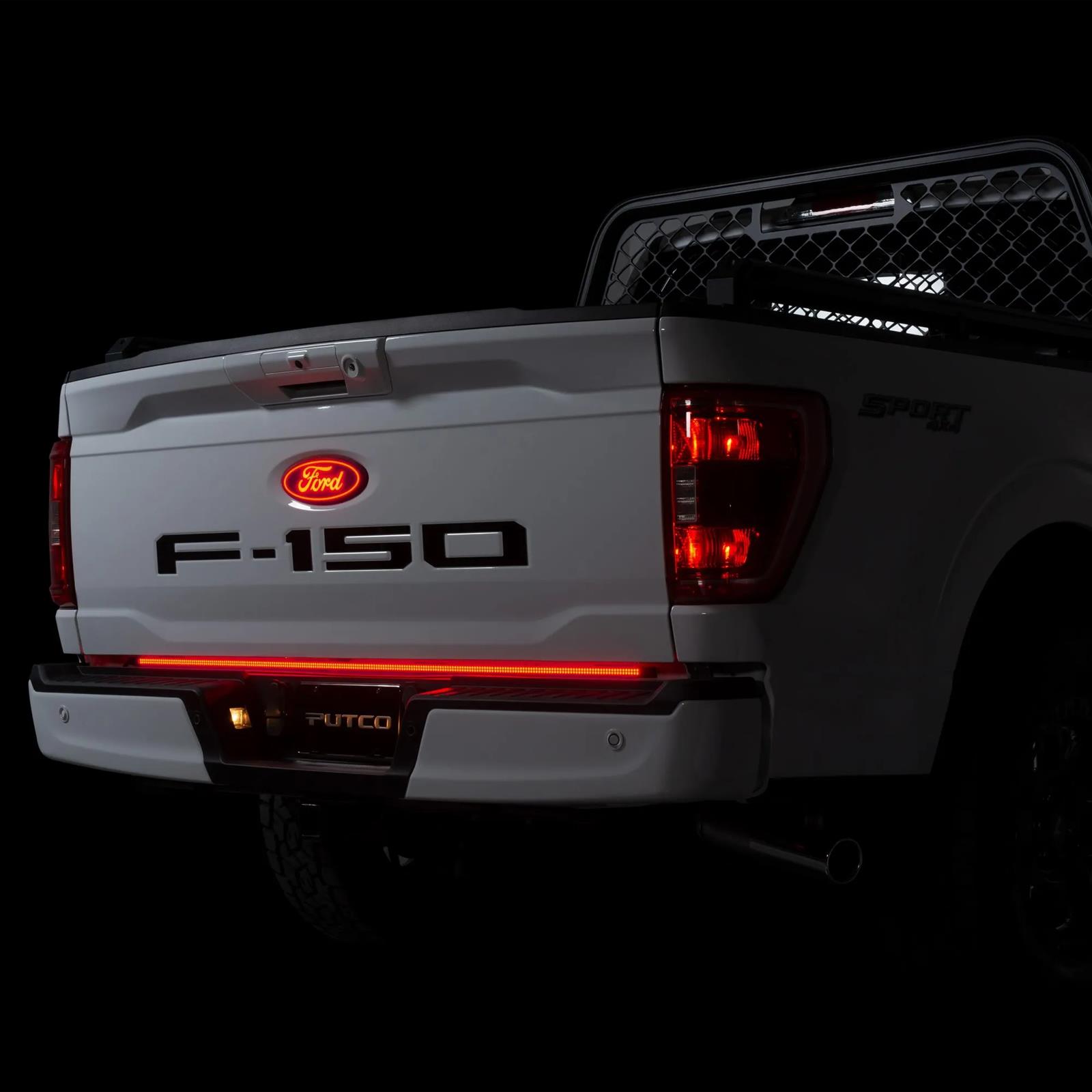 Putco 2021+ Ford F150 w/Factory LED Taillamps & OBS 60in Freedom Blade LED Tailgate Light Bar thumbnail 2
