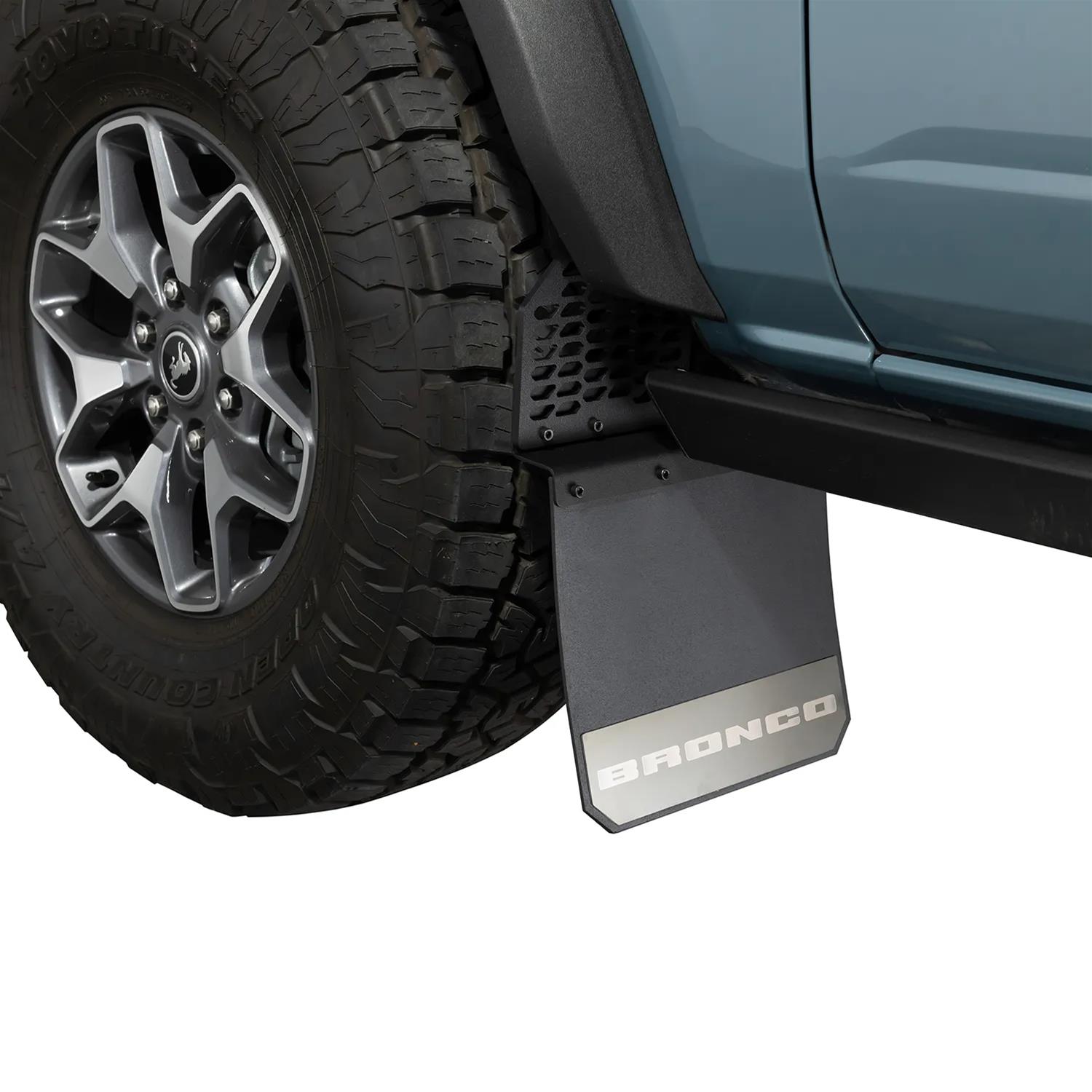 Putco - Mud Flaps for 2021-2025 BRONCO 78280FD Skins Hex Ford Licensed, Ford Bronco (Fits Front) Set of 2