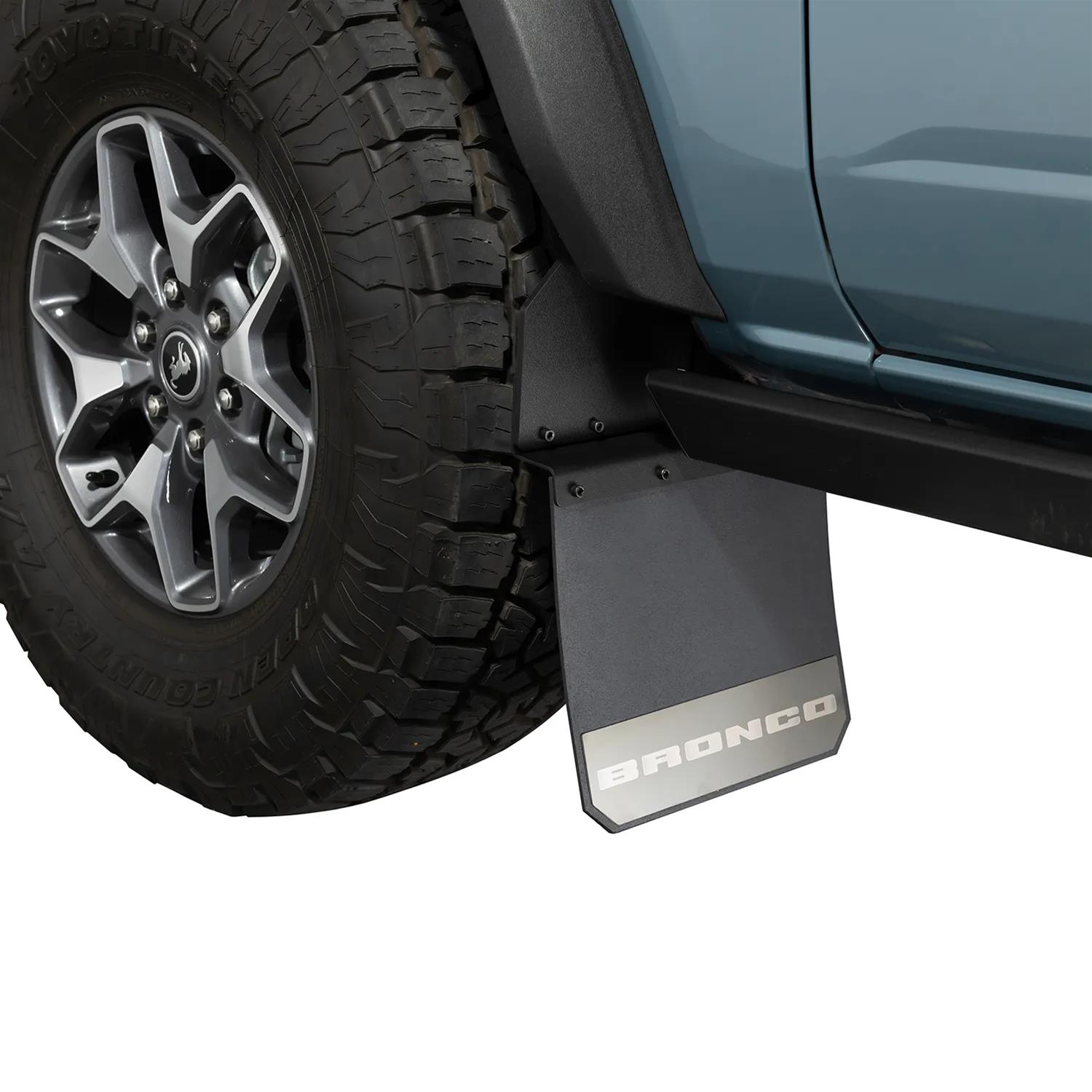 Putco - Mud Flaps for 2021-2025 BRONCO 78580FD Skins Solid Ford Licensed, Ford Bronco (Fits Front) Set of 2 thumbnail 2