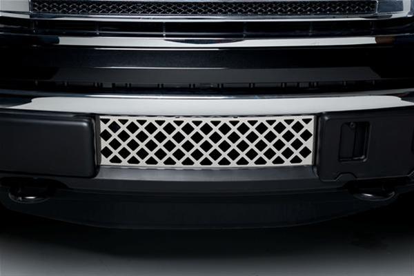 Putco 11-14 Ford F-150 - EcoBoost Grille - Stainless Steel - Diamond Design Bumper Grille Inserts thumbnail 2