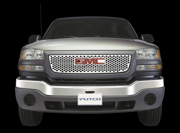 Putco 96-02 GMC Savana w/ Logo CutOut Punch Stainless Steel Grilles