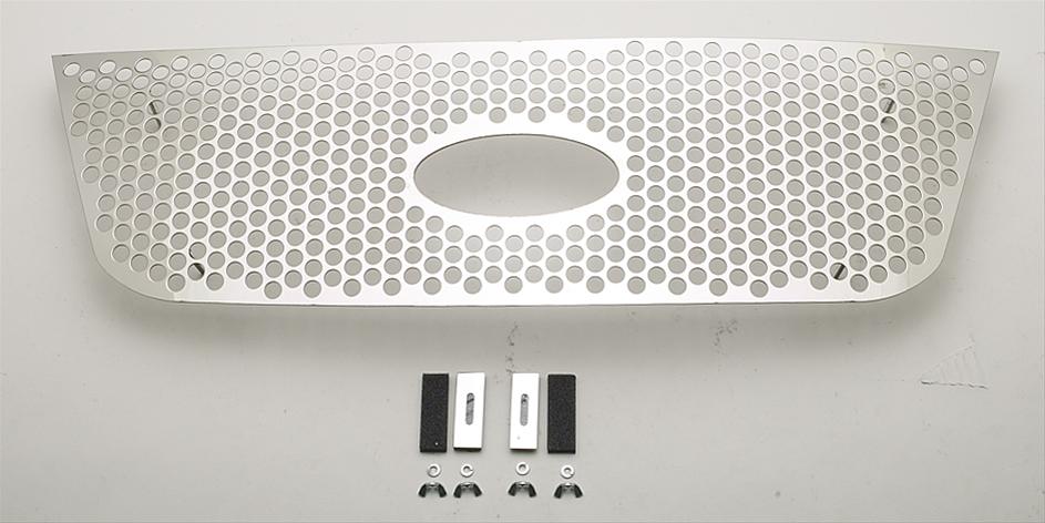 Putco 87-91 Ford F-150 w/Logo CutOut Punch Stainless Steel Grilles