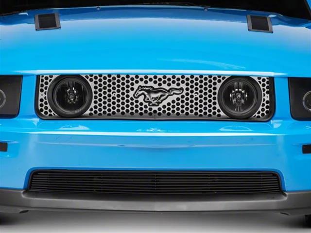 Putco 05-09 Ford Mustang GT Main Grille Punch Stainless Steel Grilles