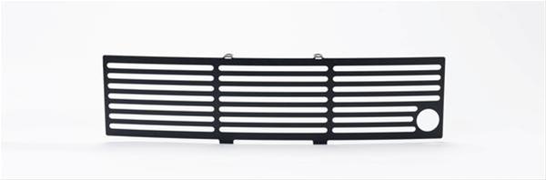 Putco 11-14 Ford F-150 - EcoBoost Bumper Grille Inserts - SS - Black Bar w/ Heater Plug Opening