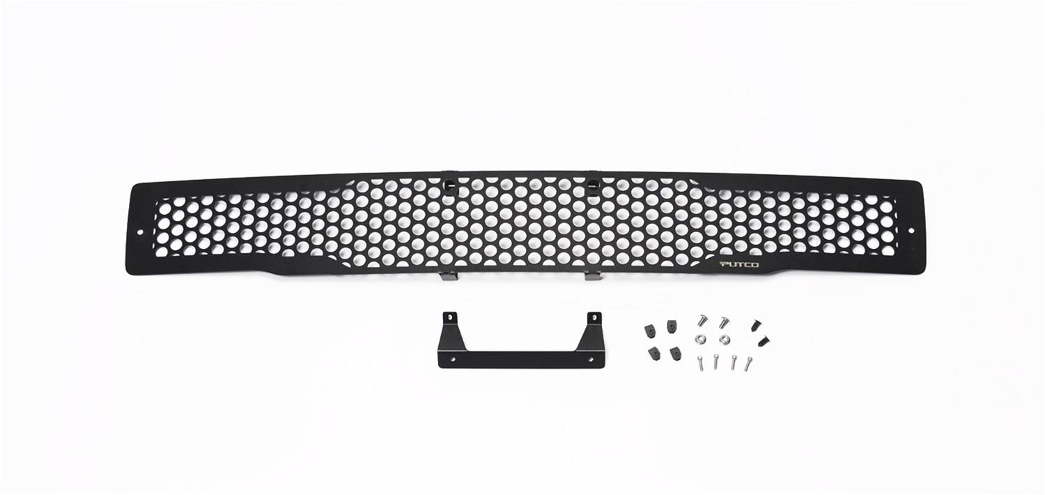 Putco 15-17 Ford F-150 - Stainless Steel Black Punch Design Bumper Grille Inserts thumbnail 3