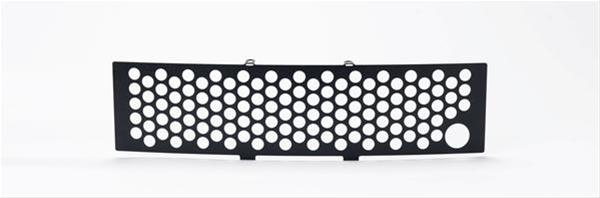 Putco 11-14 Ford F-150 - EcoBoost Bumper Grille Inserts - Black SS Punch w/ Heater Plug Opening