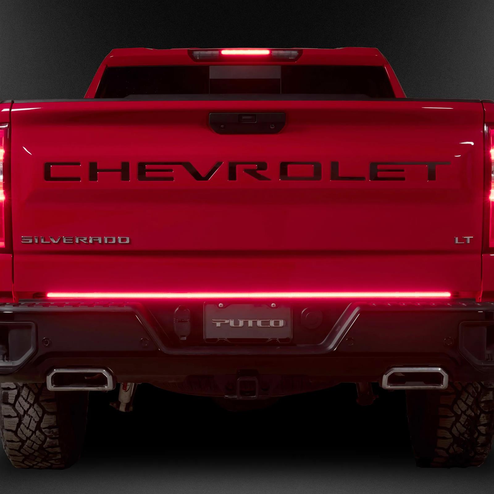 Putco 23-24 Chevrolet Colorado 48In Direct Fit Red Blade Kit Tailgate Bars