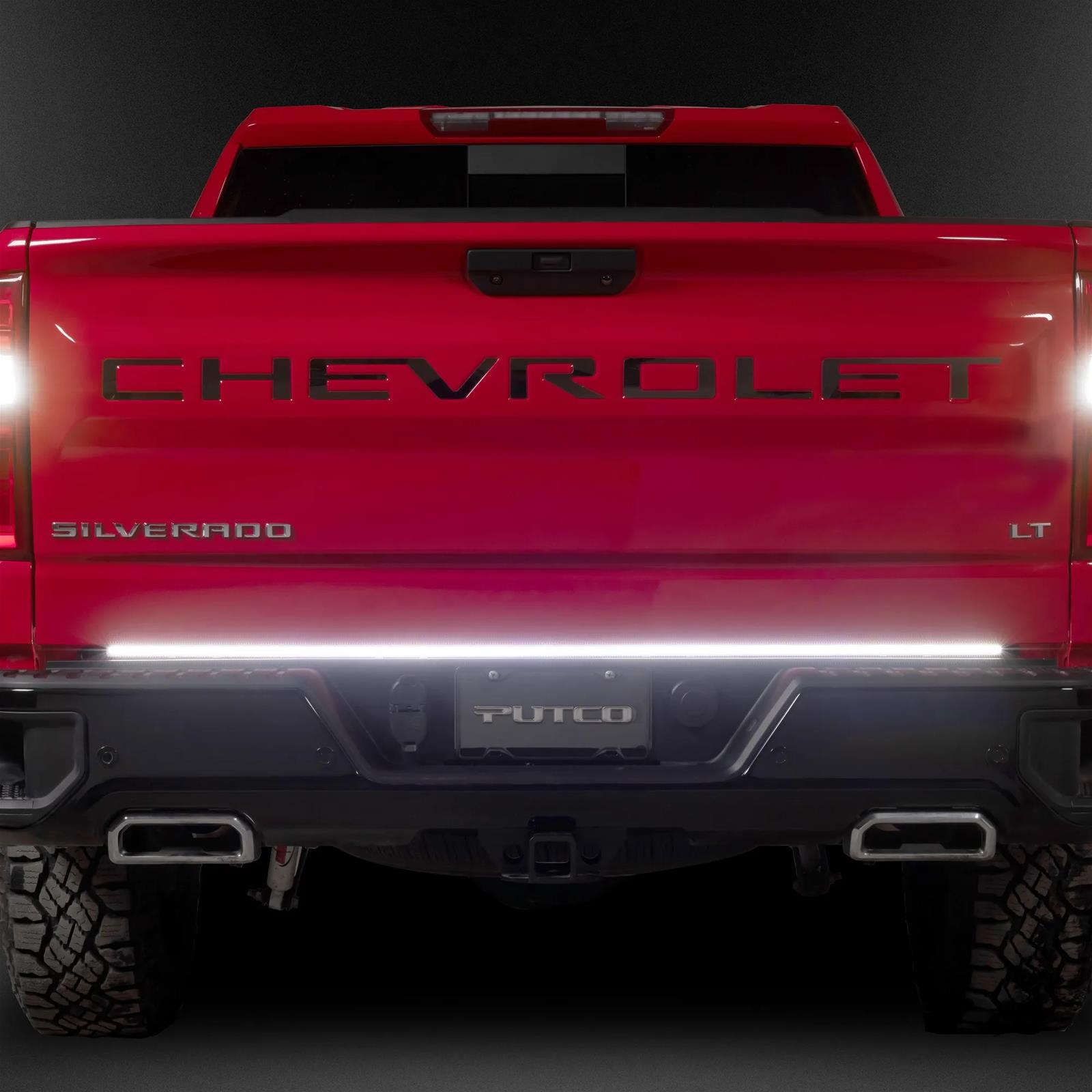 Putco 2024 Chevrolet Silverado HD/ GMC Sierra HD 60In Direct Fit Red Blade Kit Tailgate Bars thumbnail 5