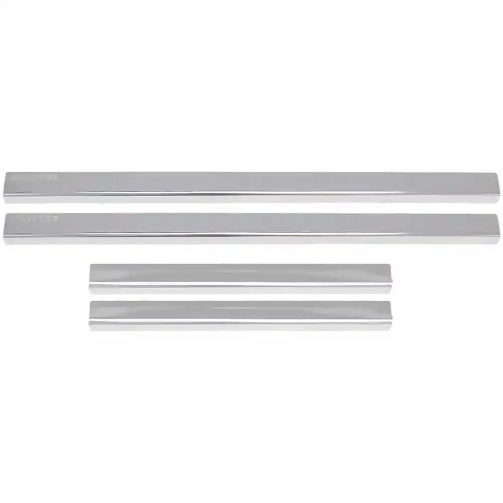 Putco 2020 Chevy Silverado LD/HD / GMC Sierra LD/HD - Crew Cab (4pc) Stainless Steel Door Sills thumbnail 2