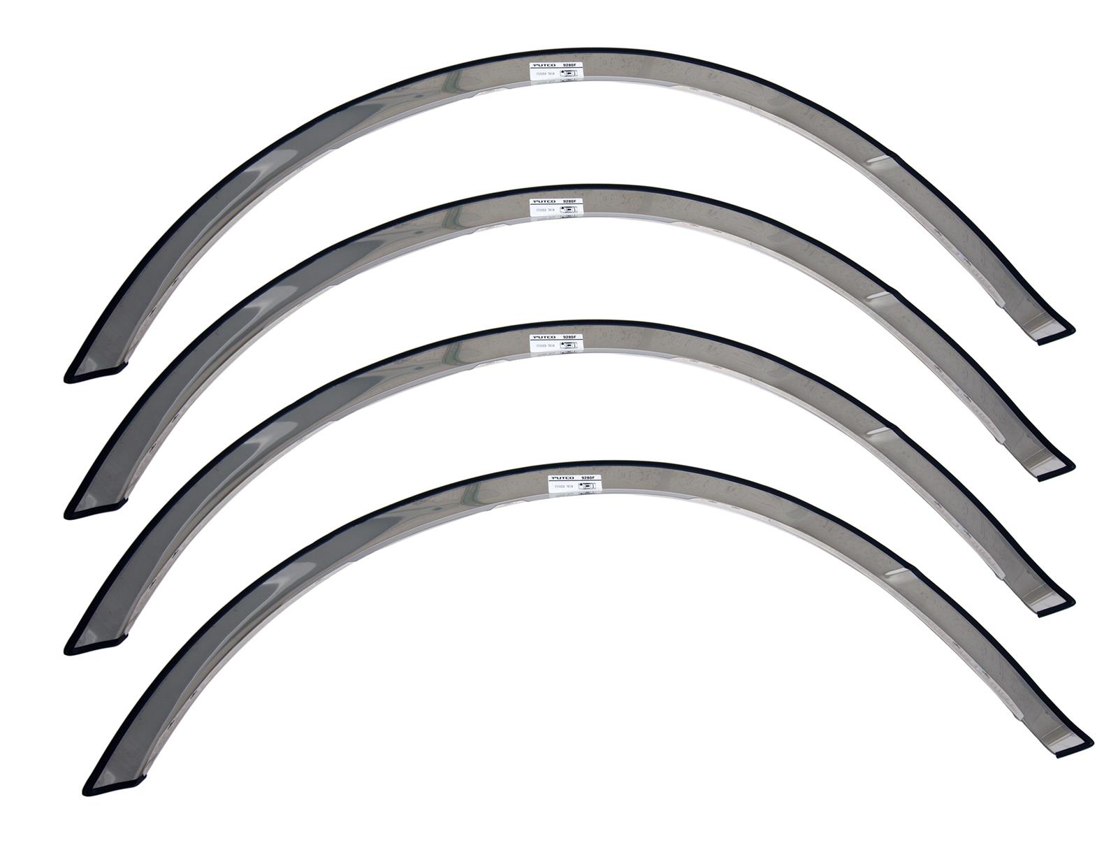 Putco 17-20 Ford SuperDuty w/o Factory Flares - 2in Wide Stainless Steel Fender Trim thumbnail 2