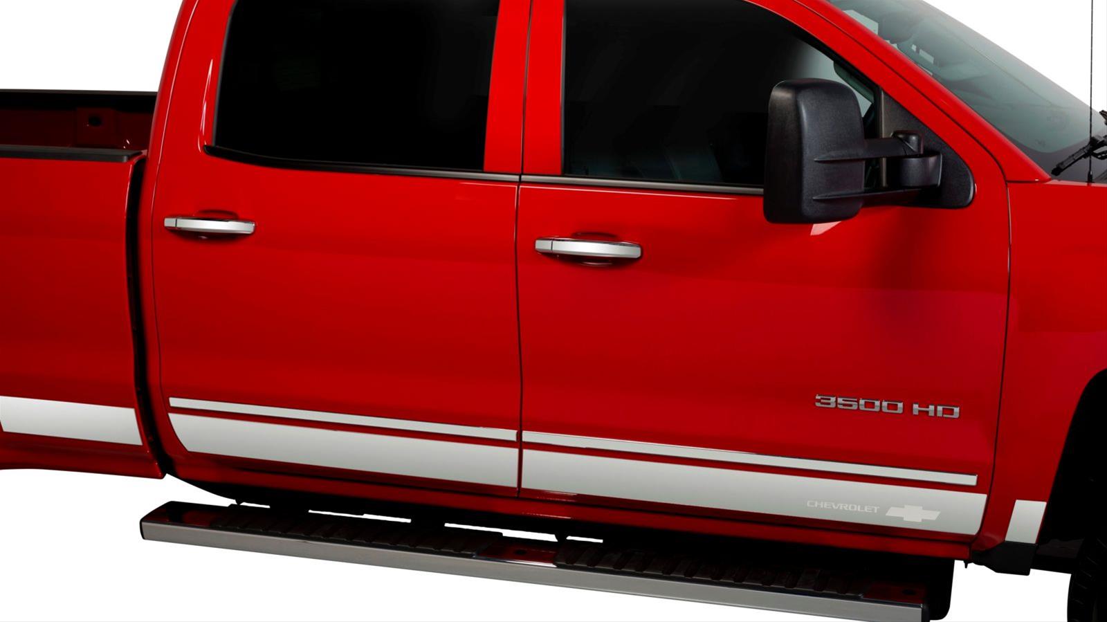 Putco 07-13 Chevy Silv Crew Cab 6.5 Short Box - 6in Wide - 14pcs - SS Rocker Panels