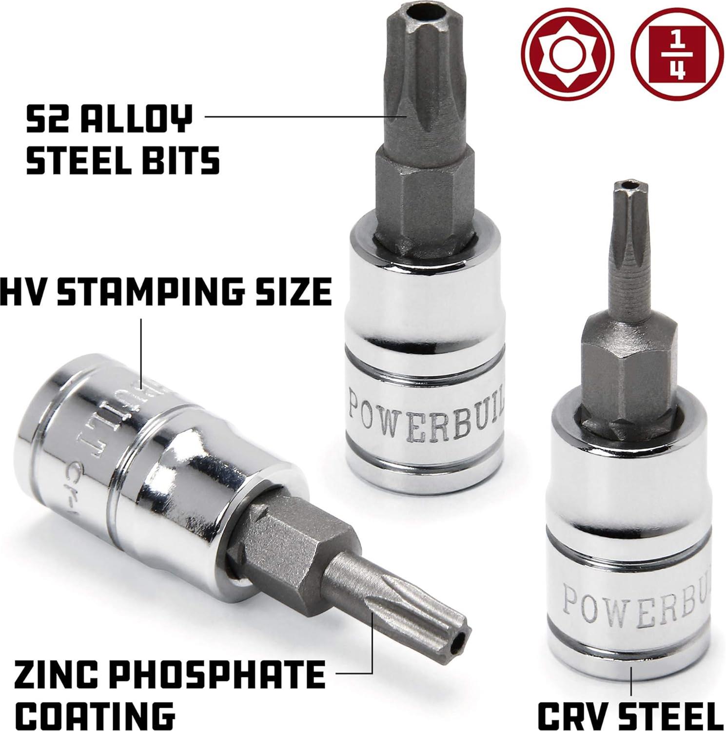 Powerbuilt Tools 641403 Powerbuilt Torx Bit Sockets | Summit Racing