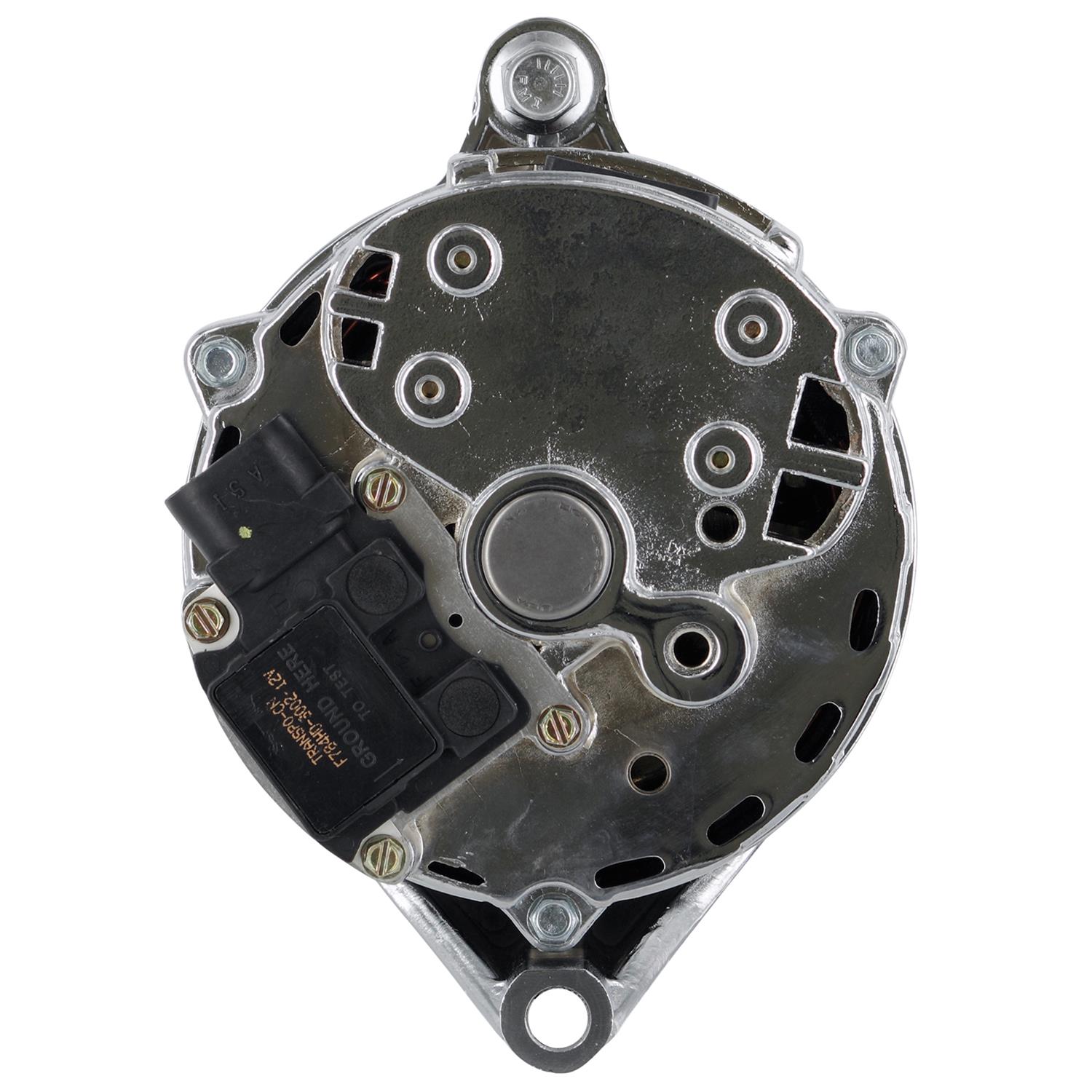 Powermaster Street Alternators 17735 Alternator, Internal Regulator, 80 Amp, Chrome, Ford, Mercury, V8, Each thumbnail 3