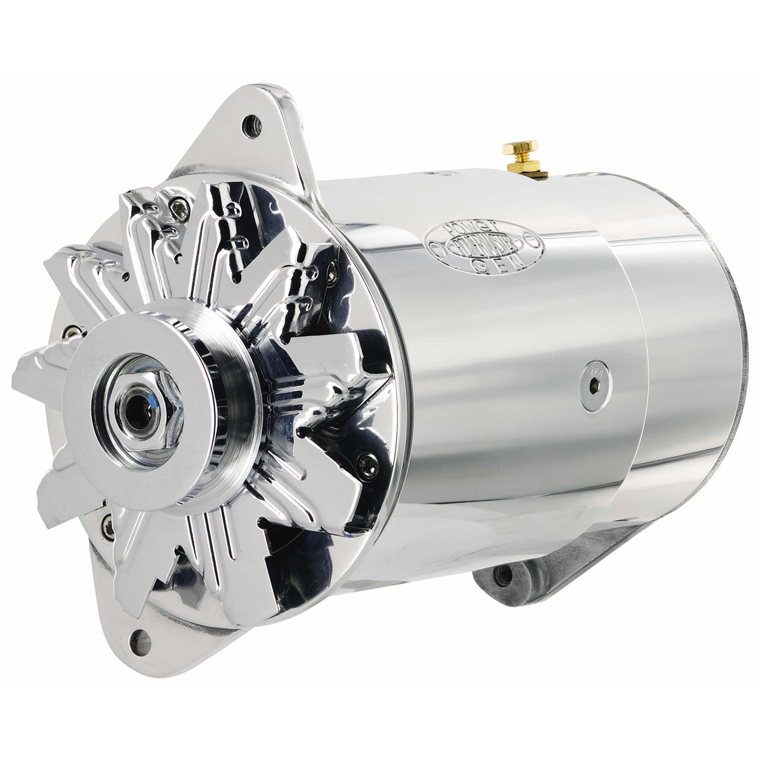 Powermaster PowerGEN Alternators 282051 Alternator, PowerGEN, Internal Regulator, 90 Amp, 12 V, Polished, Each thumbnail 2