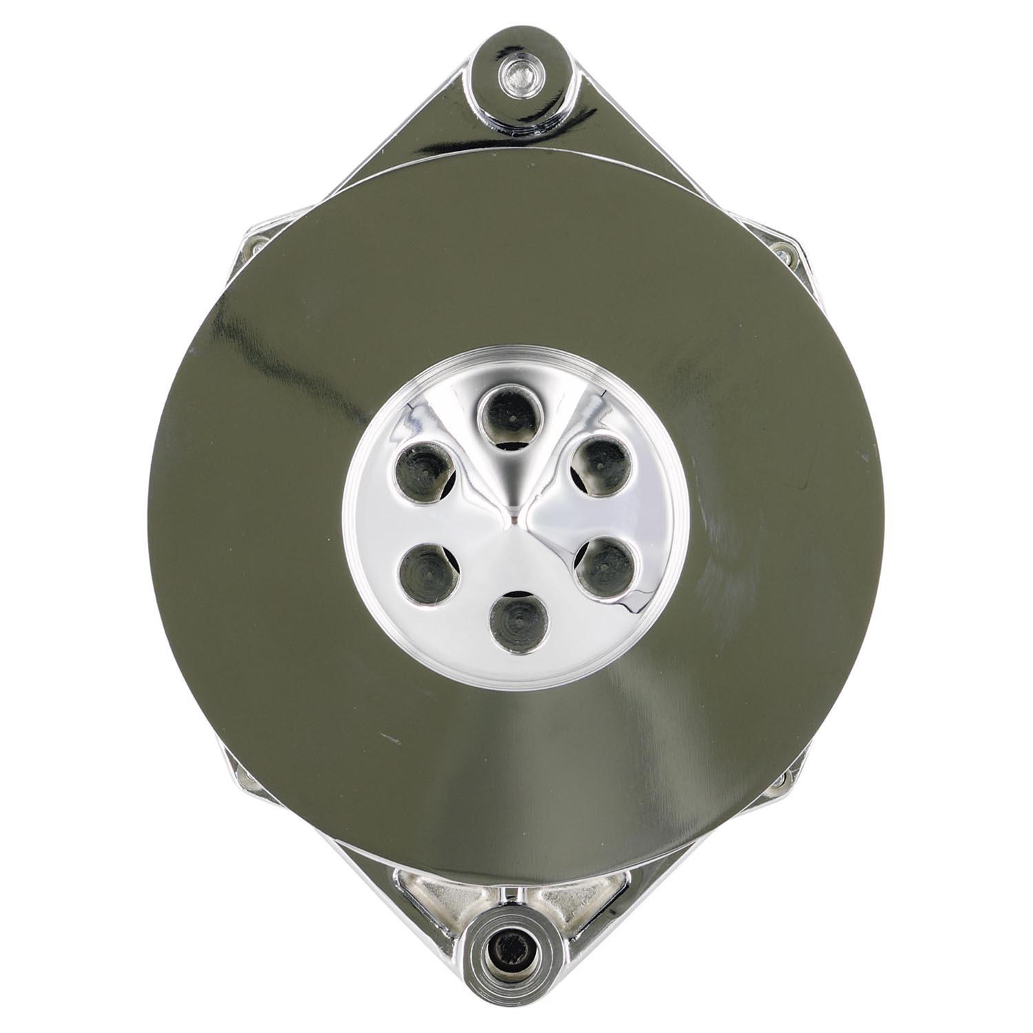 Powermaster Street Alternators 37294 Alternator, Internal Regulator, 150 Amp, Chrome Plated, Buick, Oldsmobile, Pontiac, Chevy, GMC, Each thumbnail 7