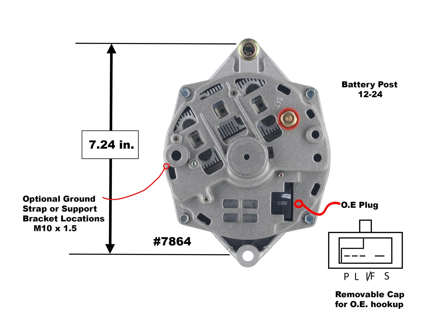 Powermaster 47864 Powermaster Street Alternators | Summit Racing