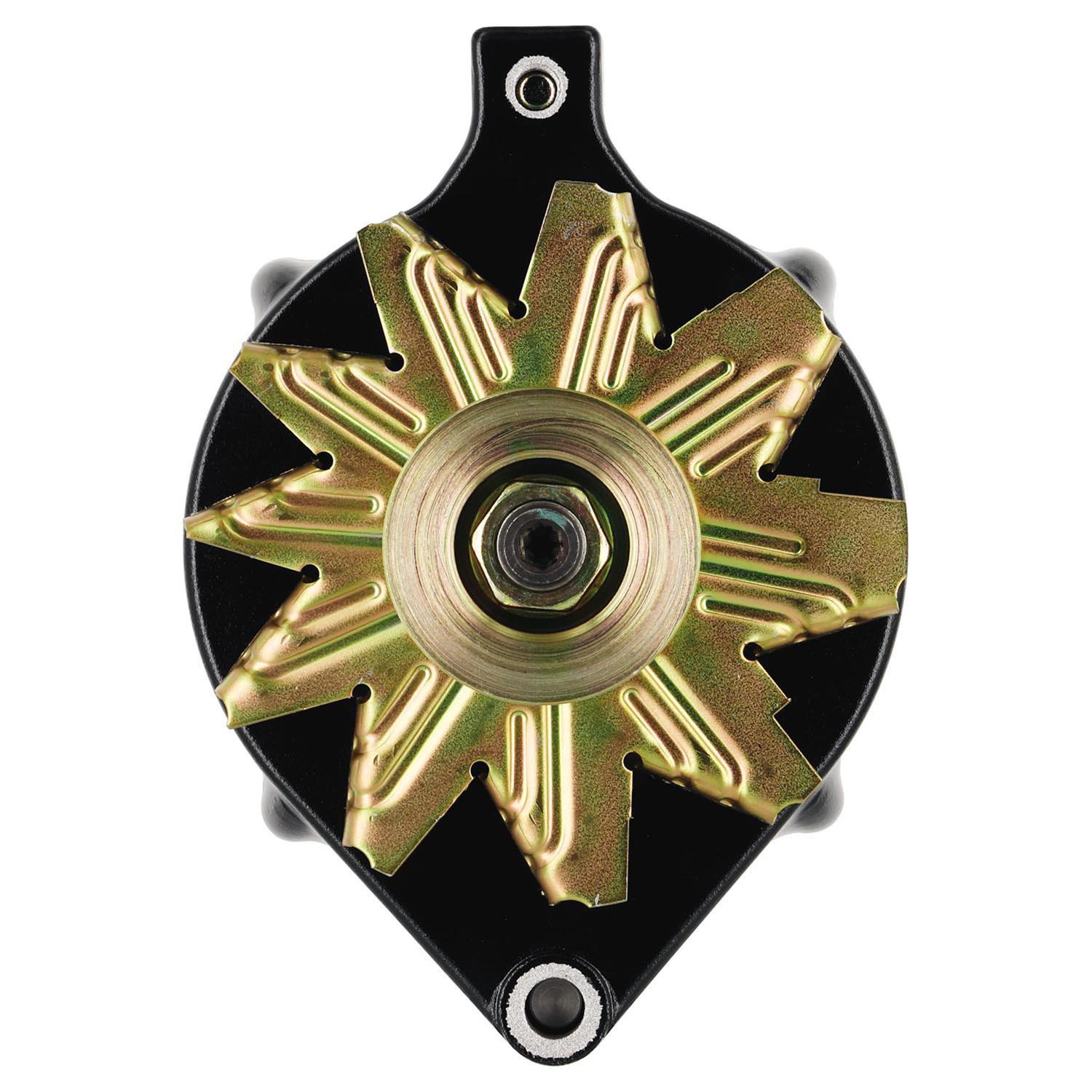 Powermaster Race Alternators 8-57140 Alternator, Internal Regulator, 150 Amp, Serpentine, Black, Ford, Mercury, Jeep, Each thumbnail 2