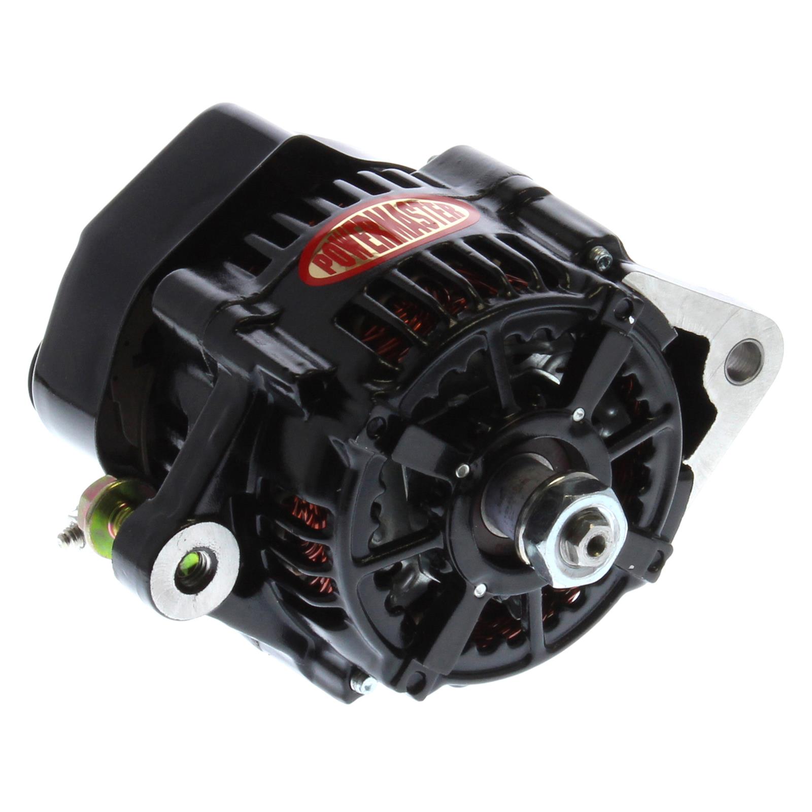 Denso Race 100mm Black 75A 12 Volt with 5.4 Mount 1-Wire Powermaster Performance 8163 Alternator 