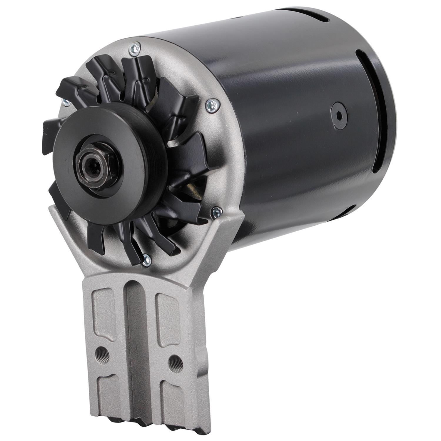 Powermaster PowerGEN Alternators for 1946-1948 DELUXE, SUPER DELUXE - 82011 Alternator, PowerGEN, Internal Regulator, 90 Amp, 12 V, Black Powdercoated, Each thumbnail 2