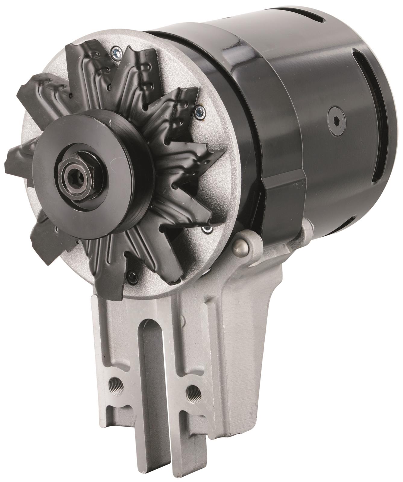Powermaster PowerGEN Alternators 82021 Alternator, PowerGEN, Internal Regulator, 90 Amp, 12 V, Black Powdercoated, 2.6 in. Pulley, Each thumbnail 4