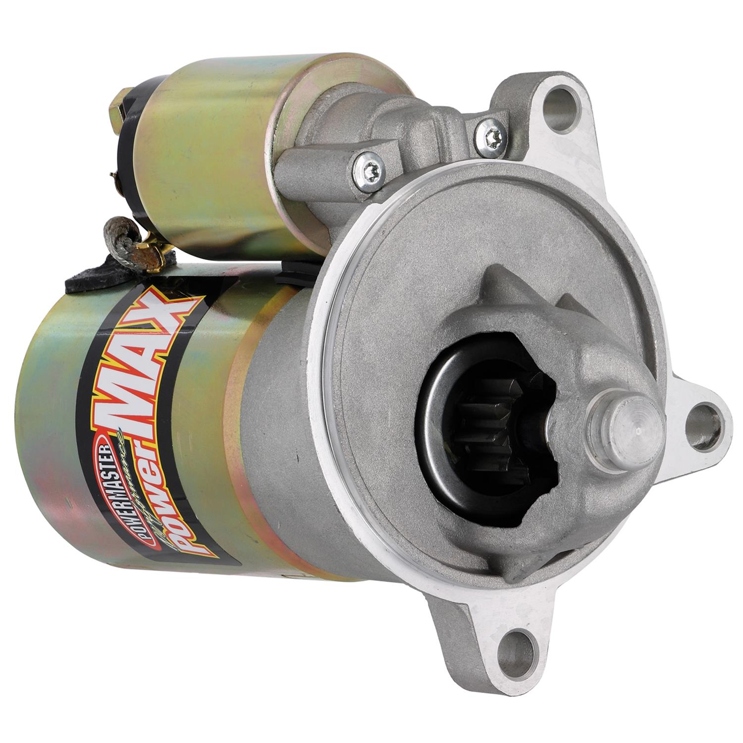 Powermaster PowerMax Starters 9180 Starter, Powmax, 1.8HP Motor, 160 ft. Torque, 10.0:1 Max Compression, 5.1:1 Gear Reduction, Gold, Ford, 2.3L, Each