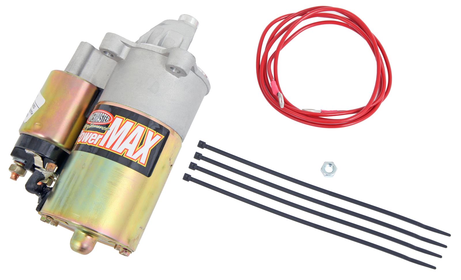 Powermaster PowerMax Starters 9183 Starter, PowerMax, 1.8HP Motor, 160 ft./lb, Torque, 4.25:1 Gear Reduction, 10.0:1 Max Compression, Gold, Ford, Each thumbnail 4