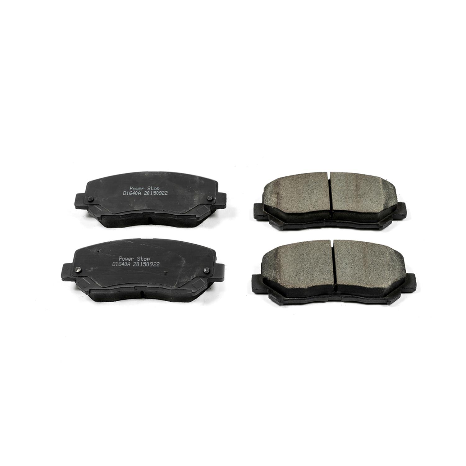 Disc Brake Pad Set-Z16 EvolutionClean Ride Ceramic Brake Pads Front Power Stop