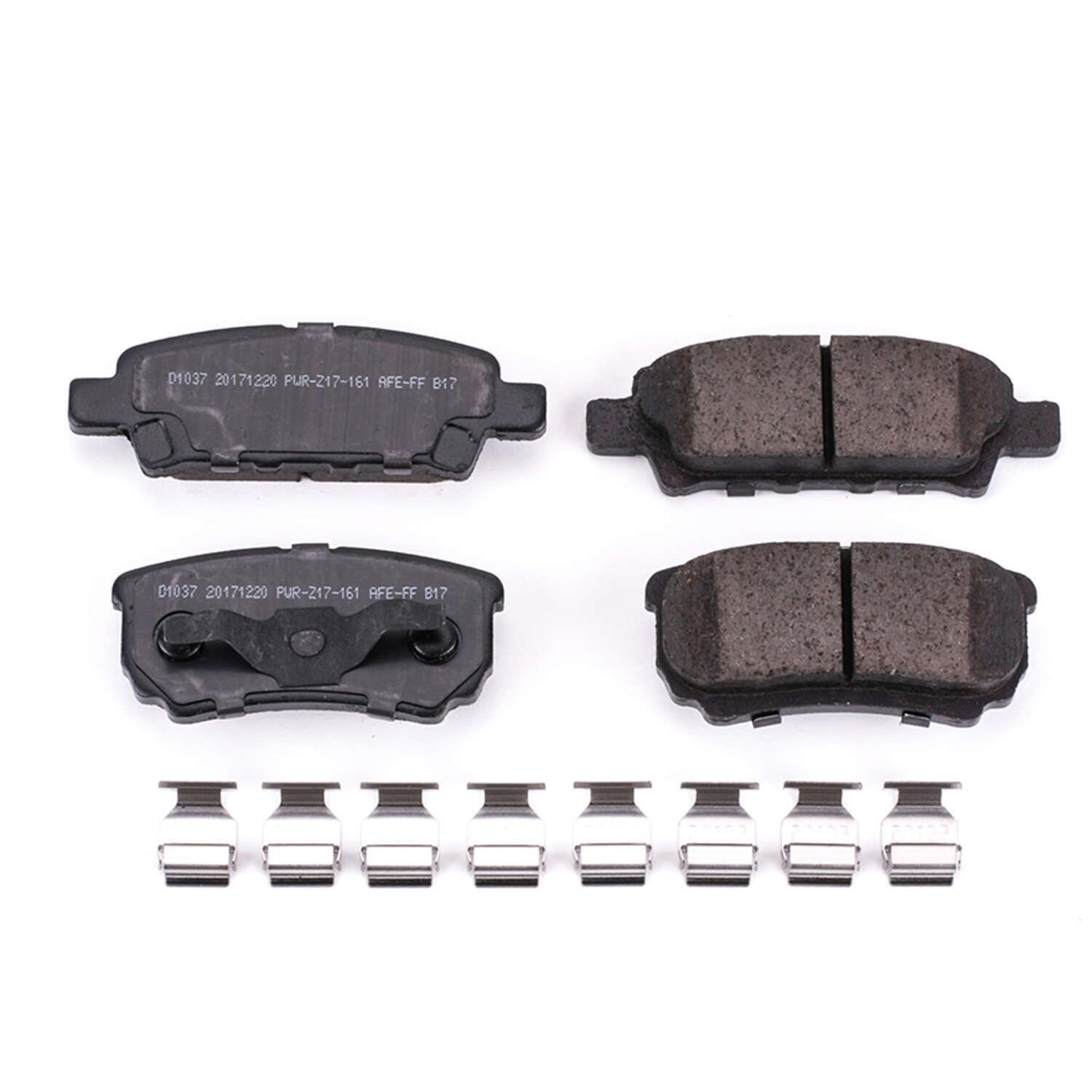Power Stop 11-14 Chrysler 200 Rear Z17 Evolution Ceramic Brake Pads w/Hardware thumbnail 6